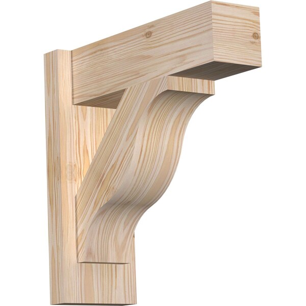 Ekena Millwork Funston Block Smooth Outlooker, Douglas Fir, 5 1/2"W x 16"D x 16"H OUT06X16X16FST05SDF - main